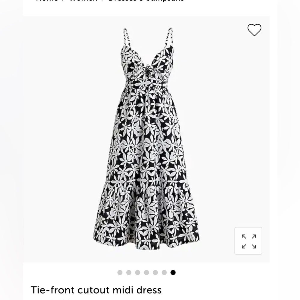 Tie-front cutout midi dress in Petite 8P